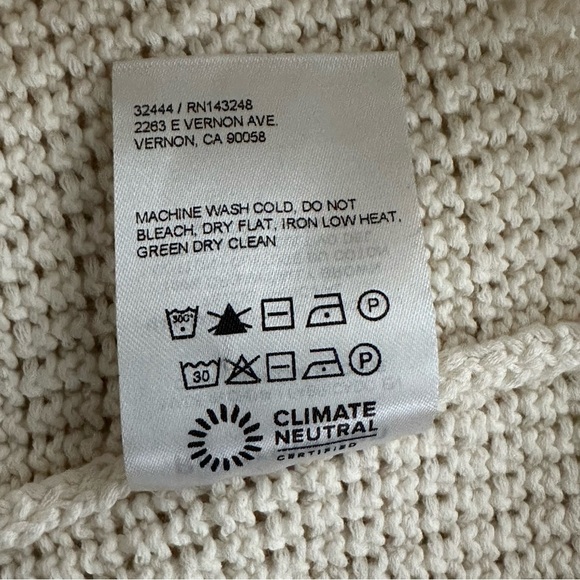 NWT Reformation Venete Open Knit Dress Halter Gossamer Ivory Midi Dress size XL - Picture 9 of 12